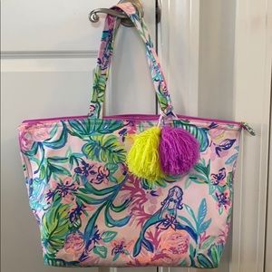 Lilly Pulitzer Mermaid in the shade tote